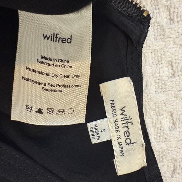 Aritzia Wilfred Sebatier small silk exposed zipper shift dress D4 2933 - Picture 5 of 14